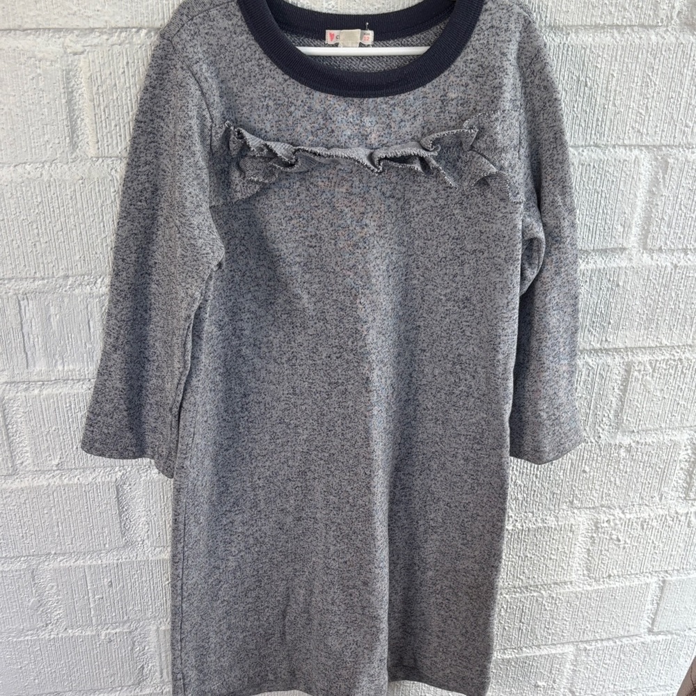 Crewcuts Girls Gray Kids Sweater Dress sz 12
